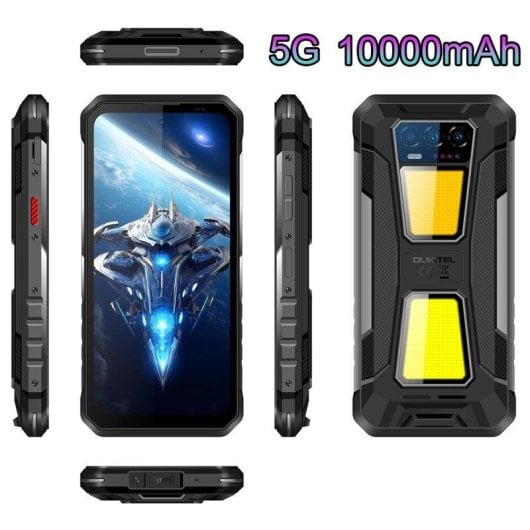 Oukitel WP58 Pro 24GB 512GB 6.7" 120Hz 5G Dual SIM Batería 10000mAh Android 15 Negro