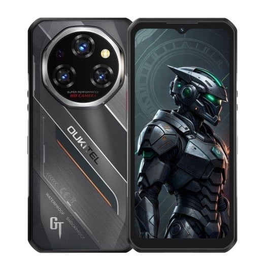 Oukitel WP62 36GB 512GB 6.6" 120Hz 5G Dual SIM Batería 11000mAh Carga Rápida Android 15 Negro