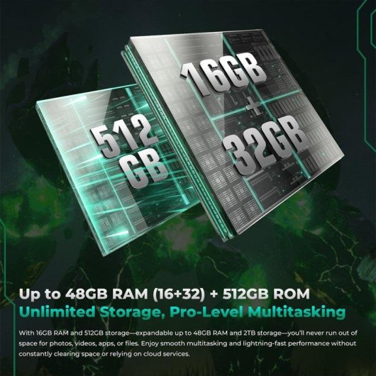 Oukitel WP62 36GB 512GB 6.6" 120Hz 5G Dual SIM Bateria 11000mAh NFC Android 15 Prata