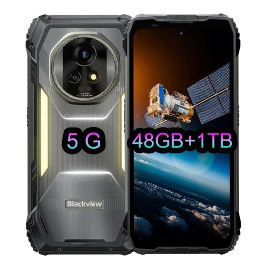 Blackview Xplore 2 Satellite 48GB 1TB 6.73" AMOLED 5G Dual SIM Batería 20000mAh Android 15 Naranja