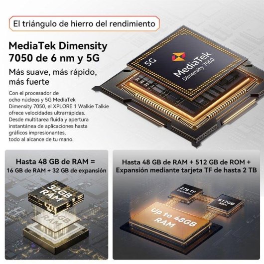 Blackview Xplore 1 36GB 256GB 6.78" FHD+ 120Hz 5G Dual SIM Batería 20000mAh Android 15 Naranja