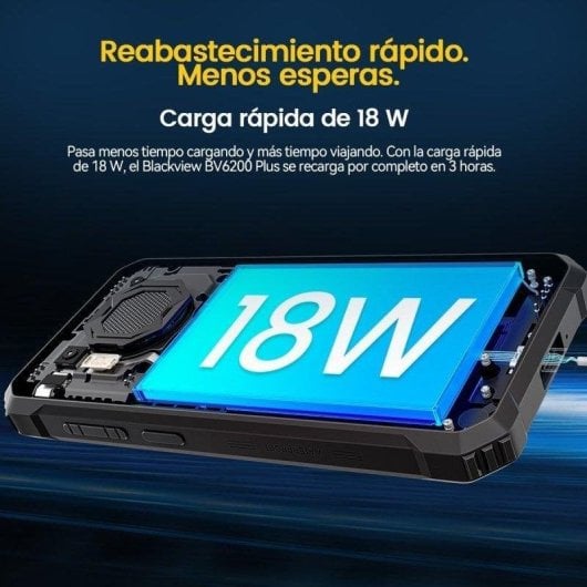 Blackview BV6200 Plus 4G 8GB 128GB 6.56" Schwarz