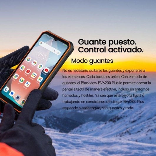 Blackview BV6200 Plus 8GB 128GB 6.56" HD+ 4G Dual SIM Batería 11000mAh 18W NFC Android 15 Negro