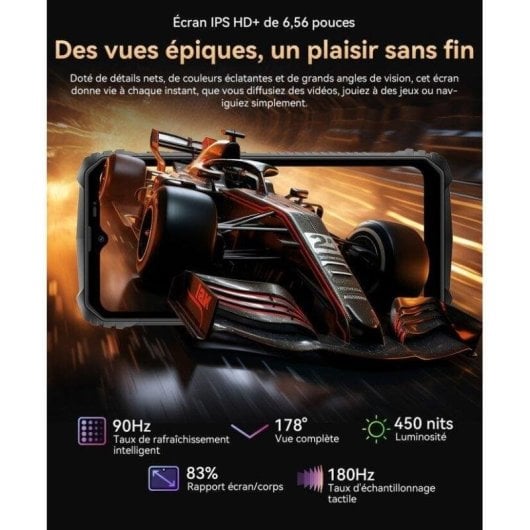 OSCAL Marine 1 4G 128GB 4GB 6.56" Arancione NFC