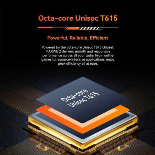 OSCAL Marine 2 4G 8GB Arancione 256GB 6.56" Batteria 11000mAh