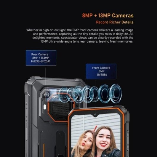 Blackview BV6200 Pro 6GB 128GB 6.56" HD+ 4G Dual SIM Batería 13000mAh NFC Android 13 Negro