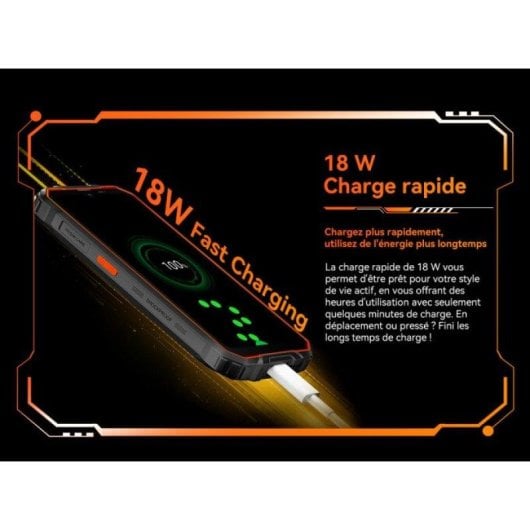 OSCAL Marine 2 4 Go 64 Go 6,56" IPS 90Hz 4G Double SIM NFC Batterie 11000mAh Android 15 Orange