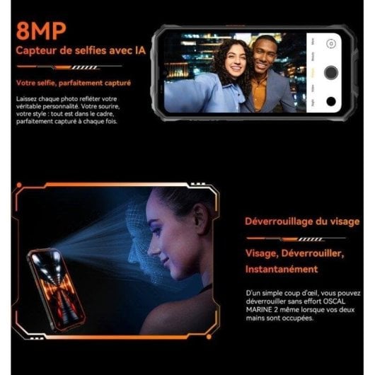 OSCAL Marine 2 4G Orange 4GB 64GB 6,56" Double SIM