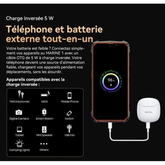 OSCAL Marine 1 4G 4GB 128GB 6.56" Noir
