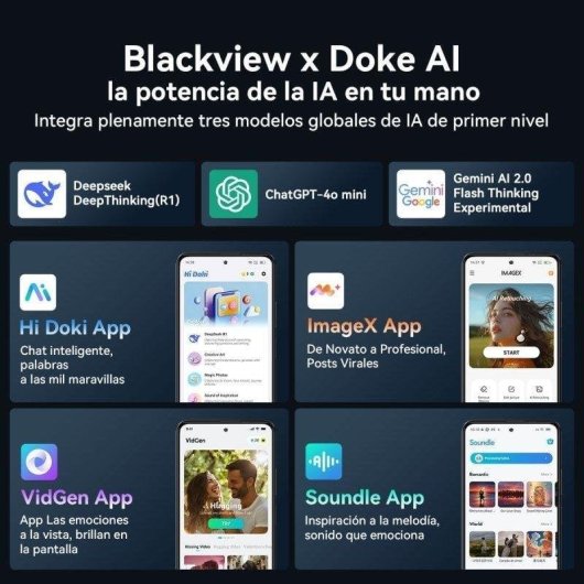 Blackview Color 6 4G 8GB 256GB 6,67" Blanco Dual SIM