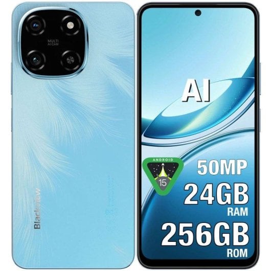 Blackview Color 6 8GB 256GB 6.67" IPS 90Hz 4G Dual SIM Cámara 50MP 5000mAh Android 15 Azul