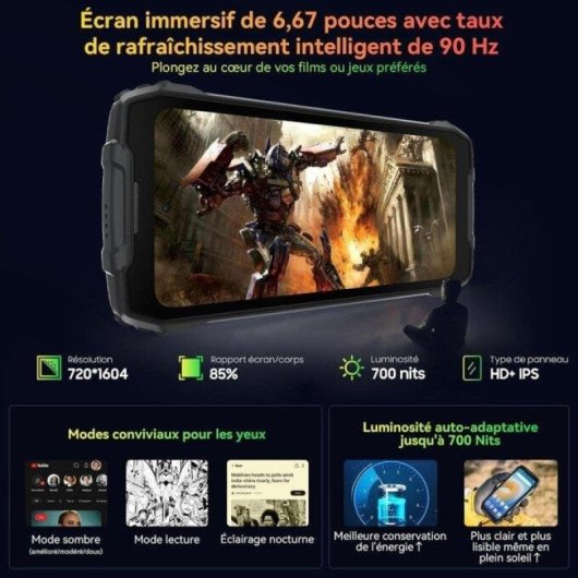 Blackview BV7300 4G 6GB 256GB 6.67" Schwarz