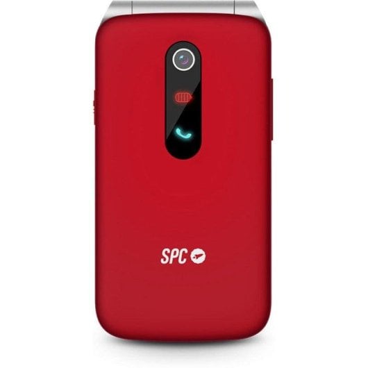 Teléfono SPC Stella 3 4G Rojo teclas XL botón SOS carga base