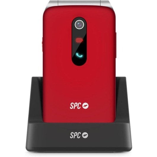 Teléfono SPC Stella 3 4G Rojo teclas XL botón SOS carga base