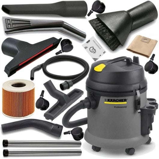 Aspirapolvere Industriale Karcher NT 27/1 1380W Con Cavo Nero Grigio Giallo
