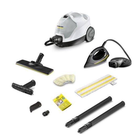 Limpiador a vapor KARCHER SC 4 EasyFix IRON 2000W 3,5bar Depósito Removível Branco/Preto