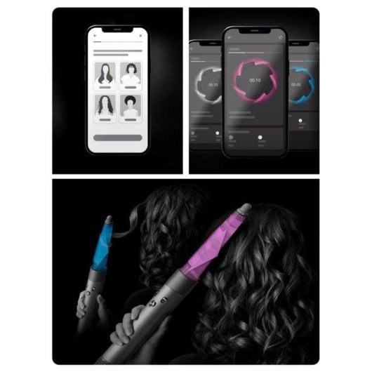 Multistyler Dyson Airwrap i.d. 1300W ionique Coanda 3 Températures 6 Accessoires Bleu/Noir