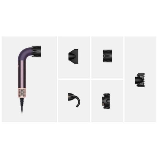 Sèche-cheveux Professionnel Ionique Dyson Supersonic r 1700W 4 Températures 5 Accessoires Jasper Plum