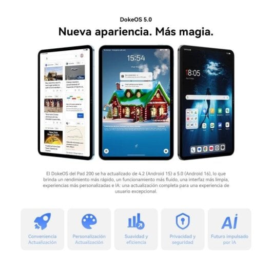 Tablet OSCAL Pad 200 13,4" 256GB 4G LTE 8300mAh Android 16 Grigio