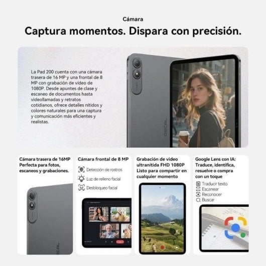 Tablet OSCAL Pad 200 13,4" 128GB 4G LTE 8300mAh Android 16 Gris avec clavier