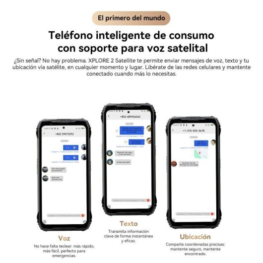 Blackview Xplore 2 Satellite 12 Go 256 Go 6,8" AMOLED 120Hz 5G Dual SIM IP69K Android Noir