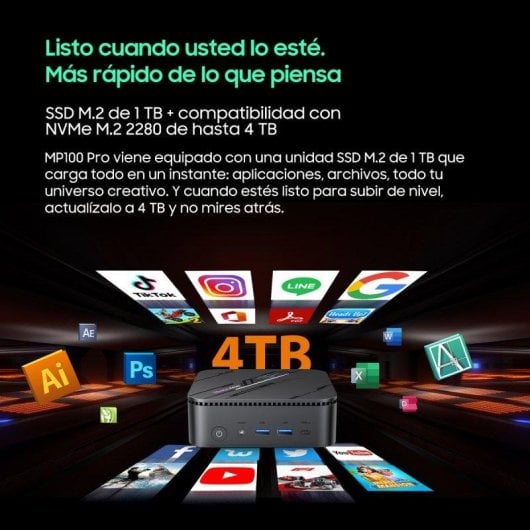 Blackview MP100 Pro Intel Core i9-12900H 16GB 1TB SSD Windows 11 Pro WiFi 6 Bluetooth