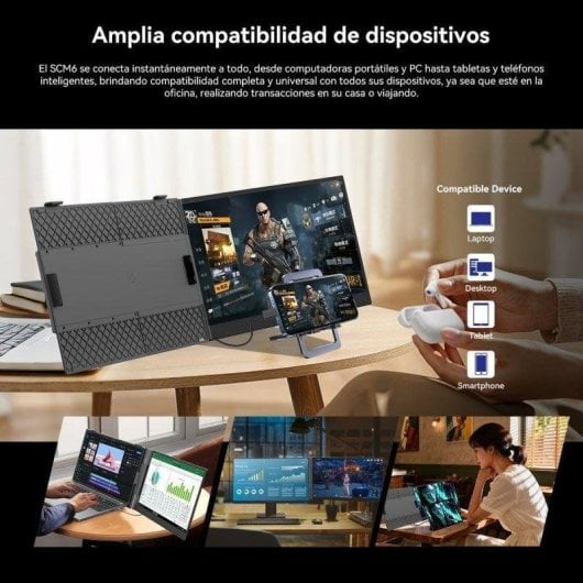 Monitor PC Blackview SCM8 15,3" FullHD 60Hz IPS Ultrafino USB-C Alluminio