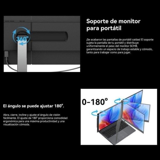 Monitor PC Blackview SCM8 15,3" FullHD 60Hz IPS Ultrafino USB-C Alluminio