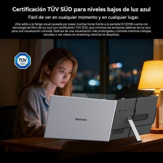 Monitor PC Blackview SCM8 15,3" FullHD 60Hz IPS Ultrafino USB-C Alluminio