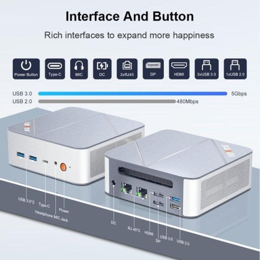 Ninkear M8 AMD Ryzen 7 8745HS 32GB 1TB SSD Radeon 780M Windows 11 Pro Wi-Fi 6