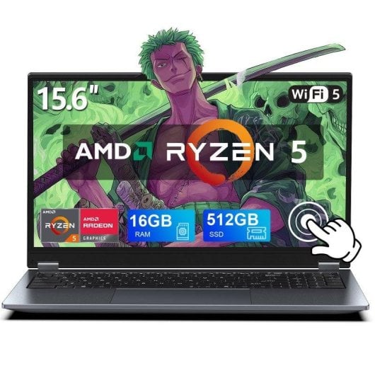 Portátil Vanwin UL1561 15,6" AMD Ryzen 5 7430U 16GB 512GB SSD Radeon Vega 7 Windows 11 Pro