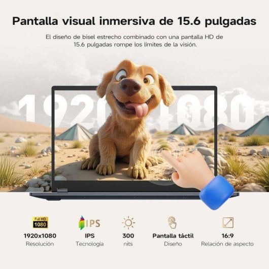 Portátil Vanwin UL1561 15,6" AMD Ryzen 5 7430U 16GB 512GB SSD Radeon Vega 7 Windows 11 Pro