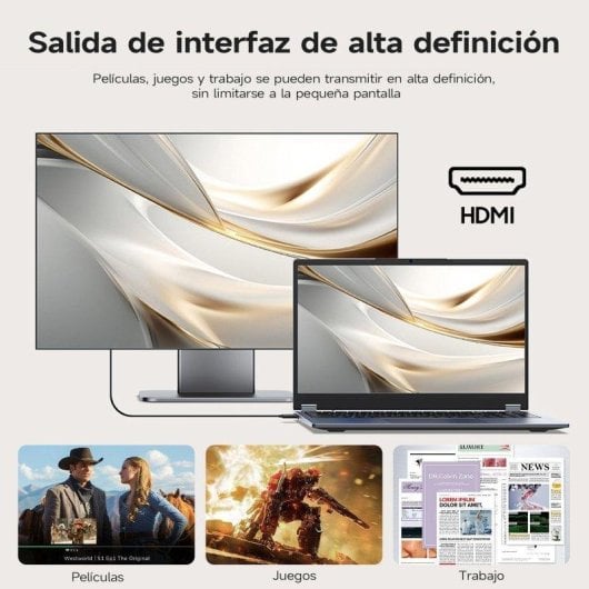 Portátil Vanwin UL1561 15,6" AMD Ryzen 5 7430U 16GB 512GB SSD Radeon Vega 7 Windows 11 Pro