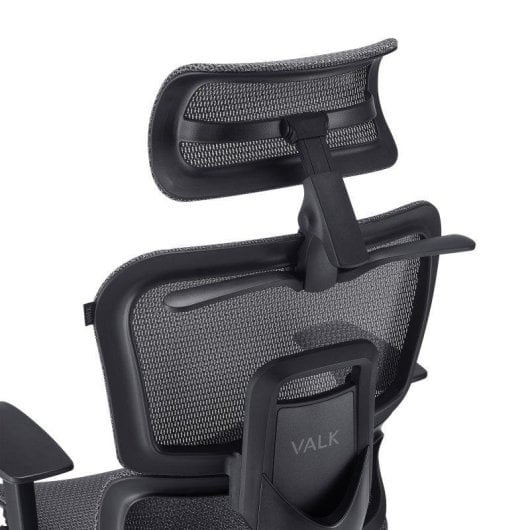 Cadeira Ergonómica Valk MYLA Malla Cinza/Preto Reposa-pés Ajustável Gaming Escritório