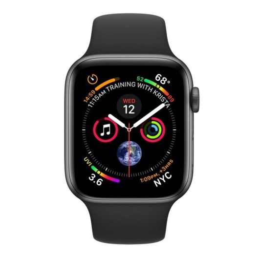 Apple Watch Series 4 GPS NFC 40mm OLED Gris S/L Étanchéité 50 m Pulsomètre