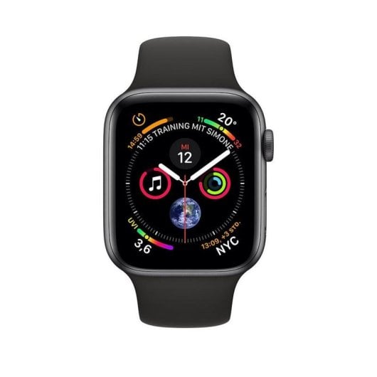 Apple Watch Series 4 GPS NFC 40mm OLED Gris S/L Étanchéité 50 m Pulsomètre