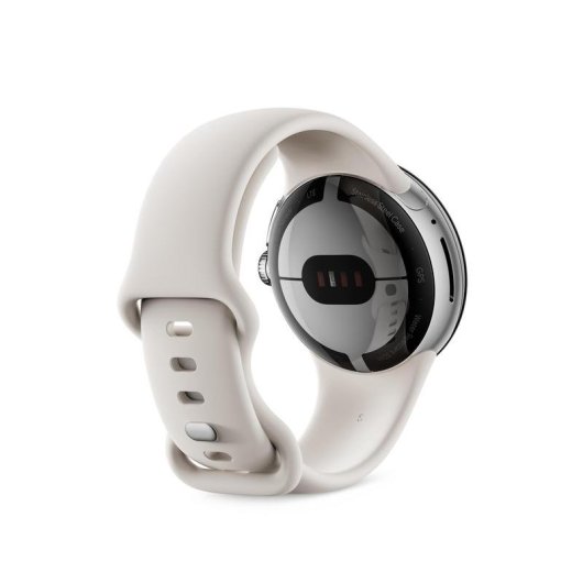 Google Pixel Watch Bluetooth GPS NFC 41mm AMOLED Argent/Crème S/L Etanche 5ATM SpO2 Pulsomètre Suivi Sommeil SOS
