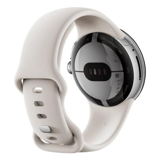 Google Pixel Watch Bluetooth GPS NFC 41mm AMOLED Argent/Crème S/L Etanche 5ATM SpO2 Pulsomètre Suivi Sommeil SOS