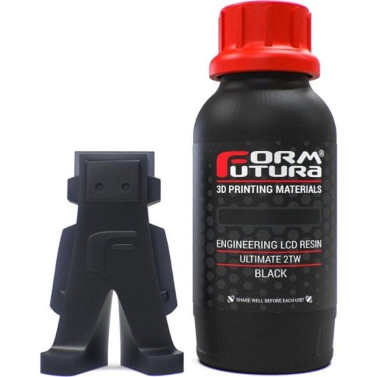 Resina Formfutura Engineering LCD Series Ultimate 2TW Negra A80 alta tenacidad 500 ml