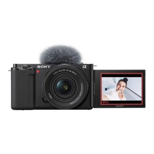 Cámara mirrorless Sony ZV-E10 24,2MP 4K 16-50mm f/3,5-5,6 OSS II WiFi Bluetooth