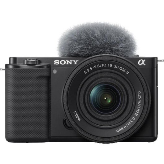 Cámara mirrorless Sony ZV-E10 24,2MP 4K 16-50mm f/3,5-5,6 OSS II WiFi Bluetooth