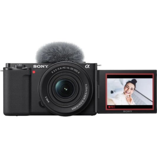 Cámara mirrorless Sony ZV-E10 24,2MP 4K 16-50mm f/3,5-5,6 OSS II WiFi Bluetooth
