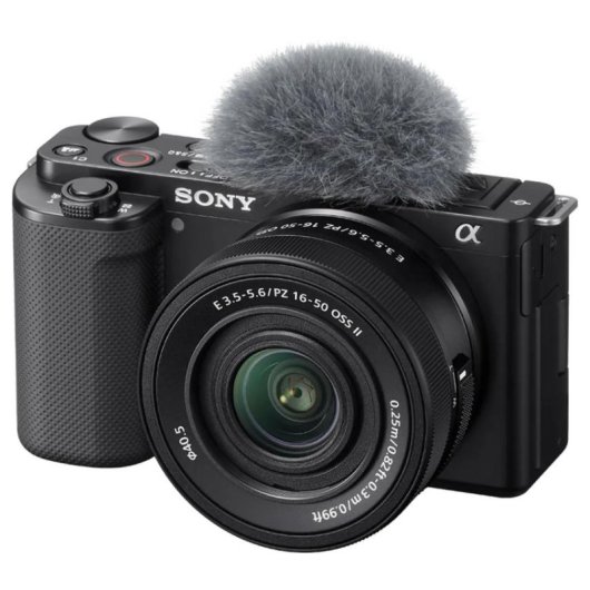 Cámara mirrorless Sony ZV-E10 24,2MP 4K 16-50mm f/3,5-5,6 OSS II WiFi Bluetooth