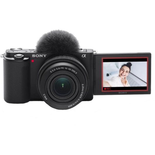 Cámara mirrorless Sony ZV-E10 24,2MP 4K 16-50mm f/3,5-5,6 OSS II WiFi Bluetooth