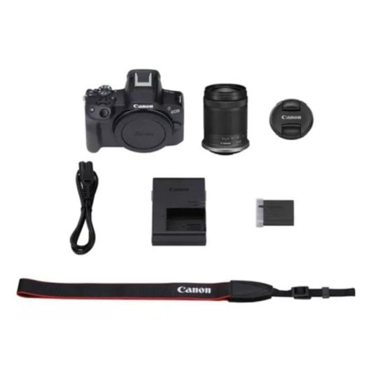 Digitalkamera Canon EOS R50 Schwarz 24,2 MP APS-C 4K Touch Wi-Fi RF-S 18-150 mm