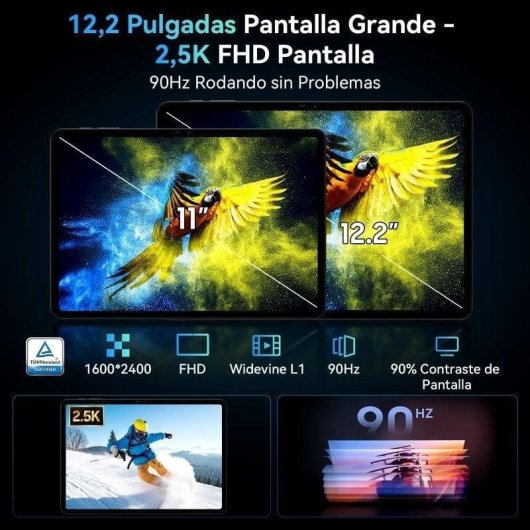 Tablet TABWEE T60 4G 12,2" 12GB 256GB Gris con Teclado y Stylus Pen