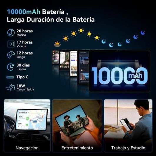 Tablet TABWEE T60 4G 12,2" 12GB 256GB Gris con Teclado y Stylus Pen