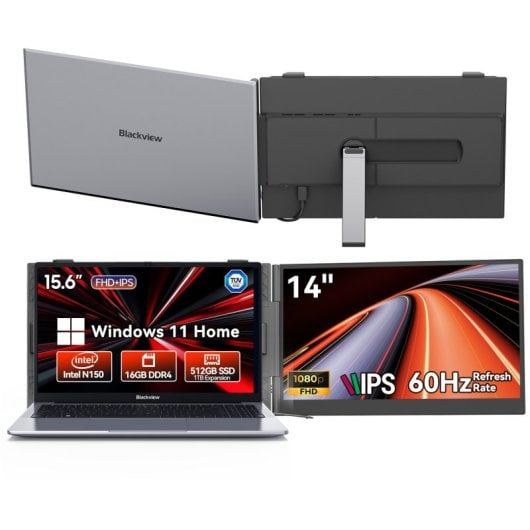 Portatile Huidun HiBook 6 15.6" Intel N150 16GB 512GB SSD Grafica Integrata Windows 11