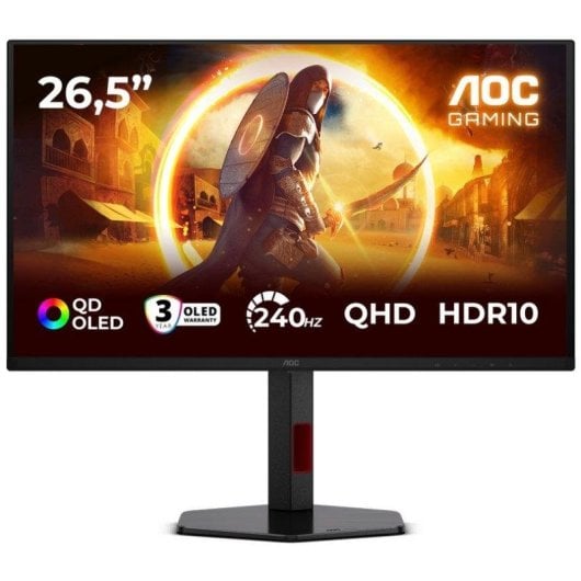 Monitor AOC Q27G4ZDR 26,5" Quad HD 240Hz QD-OLED HDR10 Tiempo de respuesta 0,03 ms