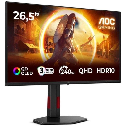 Monitor AOC Q27G4ZDR 26,5" QHD 240 Hz QD-OLED 0,03 ms HDR10 Hoogteverstelbaar
